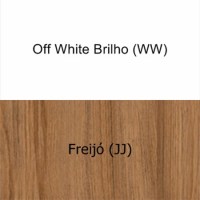 Cor Off White Brilho(WW) com Freijó(JJ)8